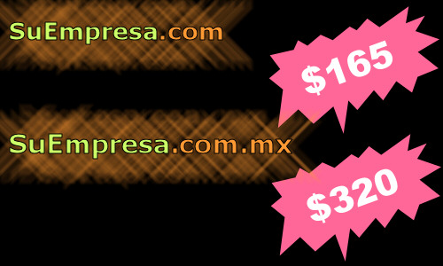 Comprar dominios direcciones .com y .com.mx